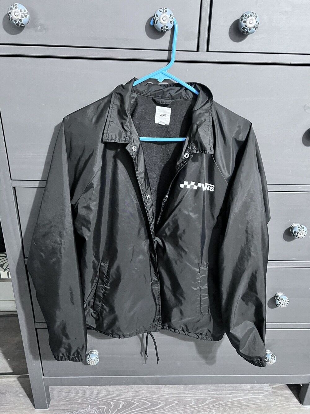 Vans Windbreaker Jacket Black Medium EUC